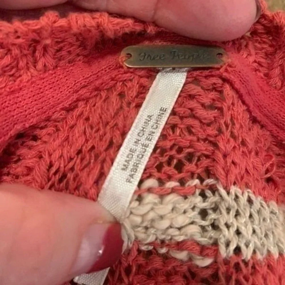 Free People‎ striped cropped sweater